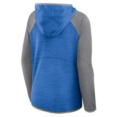 Fanatics Detroit Lions Women's Redzone End Around Pass Raglan Full-Zip Hoodie Blue/Gray
