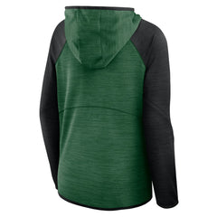 Fanatics New York Jets Women's Redzone End Around Pass Raglan Full-Zip Hoodie Green/Black