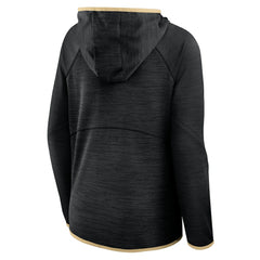 Fanatics New Orleans Saints Women's Redzone End Around Pass Raglan Full-Zip Hoodie Black