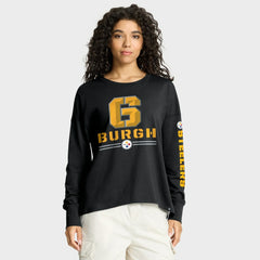 Fanatics Pittsburgh Steelers Women's Hometown Legacy Long Sleeve T-Shirt Black