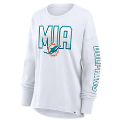 Fanatics Miami Dolphins Women's Hometown Legacy Long Sleeve T-Shirt White