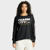 Fanatics Baltimore Ravens Women's Hometown Legacy Long Sleeve T-Shirt Black