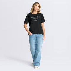 Fanatics Kansas City Chiefs Women's Blackout Kneel Down Legacy T-Shirt Black