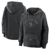 Fanatics San Francisco 49ers Women's Oversized Raglan Gridiron Hoodie Black