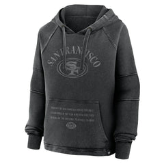 Fanatics San Francisco 49ers Women's Oversized Raglan Gridiron Hoodie Black