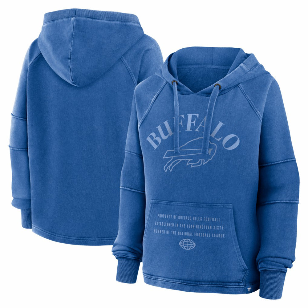 Fanatics Buffalo Bills Women's Oversized Raglan Gridiron Hoodie Royal