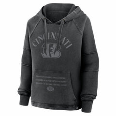 Fanatics Cincinnati Bengals Women's Oversized Raglan Gridiron Hoodie Black