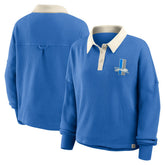 Fanatics Detroit Lions Women's Oversized Hometown Premium Thermal Long Sleeve Shirt Blue