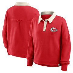 Fanatics Kansas City Chiefs Women's Oversized Hometown Premium Thermal Long Sleeve Shirt Red