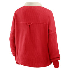 Fanatics Kansas City Chiefs Women's Oversized Hometown Premium Thermal Long Sleeve Shirt Red