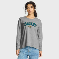 Fanatics Jacksonville Jaguars Women's Hometown Legacy Long Sleeve T-Shirt Heather Gray