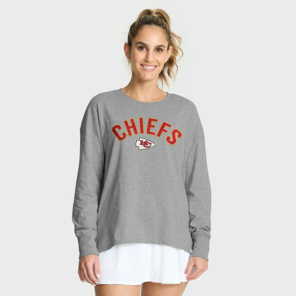 Fanatics Kansas City Chiefs Women's Hometown Legacy Long Sleeve T-Shirt Heather Gray