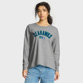 Fanatics Seattle Seahawks Women's Hometown Legacy Long Sleeve T-Shirt Heather Gray