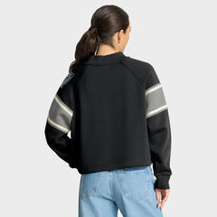 Fanatics Las Vegas Raiders Oversized Hometown Toss Sweep Mock Neck Pullover Black