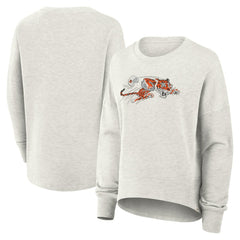 Fanatics Cincinnati Bengals Women's Oversized Hometown Pullover Sweatshirt Heather Gray