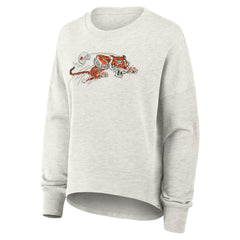 Fanatics Cincinnati Bengals Women's Oversized Hometown Pullover Sweatshirt Heather Gray