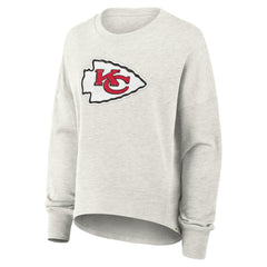 Fanatics Kansas City Chiefs Women's Oversized Hometown Pullover Sweatshirt Heather Gray