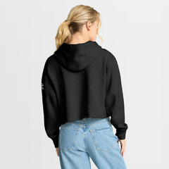 Fanatics Atlanta Falcons Women's Oversized Hometown Heritage Cropped Hoodie Black