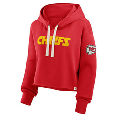 Fanatics Kansas City Chiefs Women's Oversized Hometown Heritage Cropped Hoodie Red