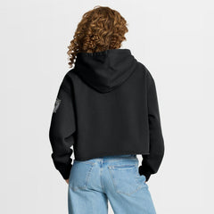 Fanatics Las Vegas Raiders Women's Oversized Hometown Heritage Cropped Hoodie Black
