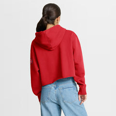 Fanatics San Francisco 49ers Women's Oversized Hometown Heritage Cropped Hoodie Scarlet