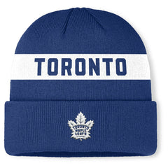 Toronto Maple Leafs Fanatics Authentic Pro Rink Cuffed Knit Hat - Blue - NHL 202498873