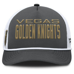 Vegas Golden Knights Fanatics Authentic Pro Rink A-Frame Adjustable Hat - Charcoal/White - NHL 202498902