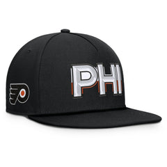 Philadelphia Flyers Fanatics Authentic Pro Rink Team Code Snapback Hat - Black - NHL 202498911