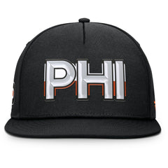 Philadelphia Flyers Fanatics Authentic Pro Rink Team Code Snapback Hat - Black - NHL 202498911