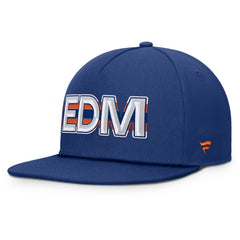 Edmonton Oilers Fanatics Authentic Pro Rink Team Code Snapback Hat - Royal - NHL 202498928