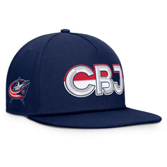 Columbus Blue Jackets Fanatics Authentic Pro Rink Team Code Snapback Hat - Navy - NHL 202498932