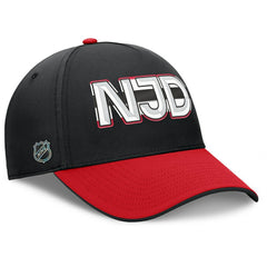 New Jersey Devils Fanatics Authentic Pro Rink Team Code Flex Hat - Black/Red - NHL 202498970