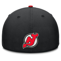 New Jersey Devils Fanatics Authentic Pro Rink Team Code Flex Hat - Black/Red - NHL 202498970