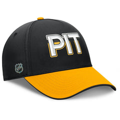 Pittsburgh Penguins Fanatics Authentic Pro Rink Team Code Flex Hat - Black/Gold - NHL 202498976