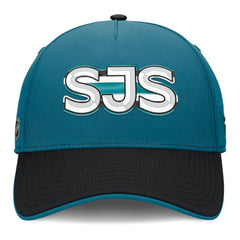 San Jose Sharks Fanatics Authentic Pro Rink Team Code Flex Hat - Teal/Black - NHL 202498977