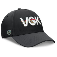 Vegas Golden Knights Fanatics Authentic Pro Rink Team Code Flex Hat - Black/Charcoal - NHL 202498984