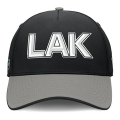Los Angeles Kings Fanatics Authentic Pro Rink Team Code Flex Hat - Black/Gray - NHL 202498996
