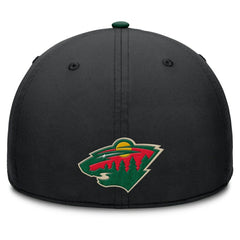 Minnesota Wild Fanatics Authentic Pro Rink Team Code Flex Hat - Black/Green - NHL 202498998