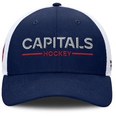 Washington Capitals Fanatics Authentic Pro Rink Lockup Adjustable Trucker Hat - Navy/White - NHL 202499008