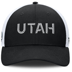 Utah Mammoth Fanatics Authentic Pro Rink Lockup Adjustable Trucker Hat - Black/White - NHL 202499012