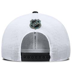 Utah Mammoth Fanatics Authentic Pro Rink Lockup Adjustable Trucker Hat - Black/White - NHL 202499012