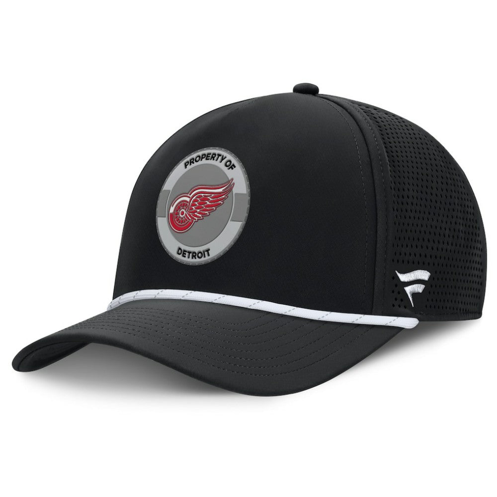 Detroit Red Wings Fanatics Authentic Pro Rink Adjustable Hat - Black - NHL 202499045