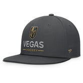Vegas Golden Knights Fanatics Authentic Pro Rink Lockup Snapback Hat - Charcoal - NHL 202499169