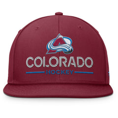 Colorado Avalanche Fanatics Authentic Pro Rink Lockup Snapback Hat - Burgundy - NHL 202499175