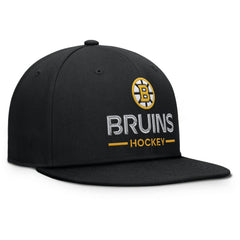 Boston Bruins Fanatics Authentic Pro Rink Lockup Snapback Hat - Black - NHL 202499176