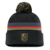 Vegas Golden Knights Fanatics Authentic Pro Rink Cuffed Knit Hat with Pom - Charcoal - NHL 202499195