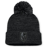 Vegas Golden Knights Fanatics Women's Authentic Pro Road Cuffed Knit Hat with Pom - Black - NHL 202499265