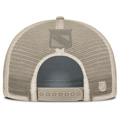 New York Rangers Fanatics Women's Authentic Pro Road Trucker Adjustable Hat - Tan - NHL 202499279