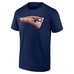 New England Patriots Chrome Dimension T-Shirt Navy