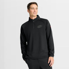 Carolina Hurricanes Fanatics Authentic Pro Tonal Rink Raglan Quarter-Zip Pullover - Black - NHL 202502645